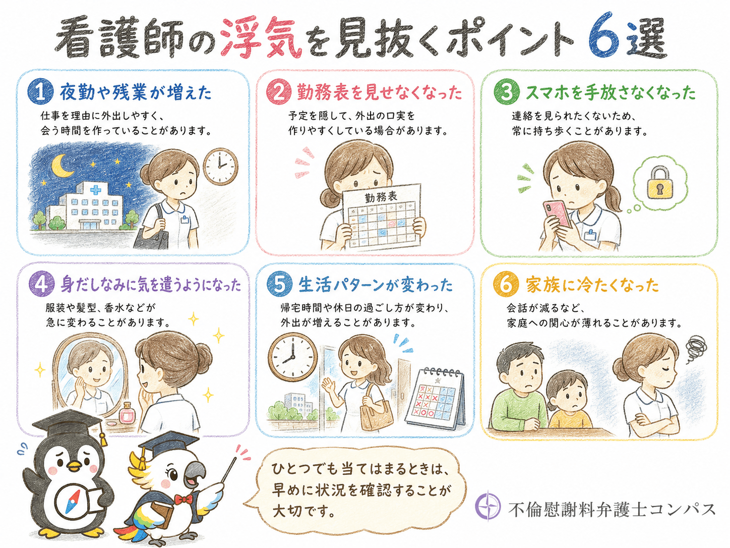 ３章　看護師の浮気を見抜くポイント６つ